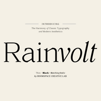 Rainvolt - Classic Letterforms