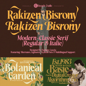 RAKIZEN BISRONY — Modern & Classic Serif Font