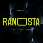 Ranosta - Ultrawide Futuristic Tech Sans Font