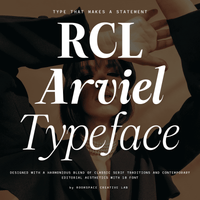 RCL Arviel – Modern Editorial Serif Font Family