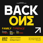 RCL BackOne – A Bold Modern Sans Font