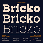RCL Bricko – A Bold Modern Slab Serif
