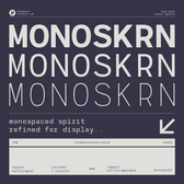 RCL Monoskrn – A Modern Monospaced
