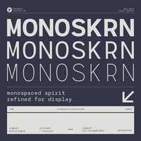 RCL Monoskrn – A Modern Monospaced