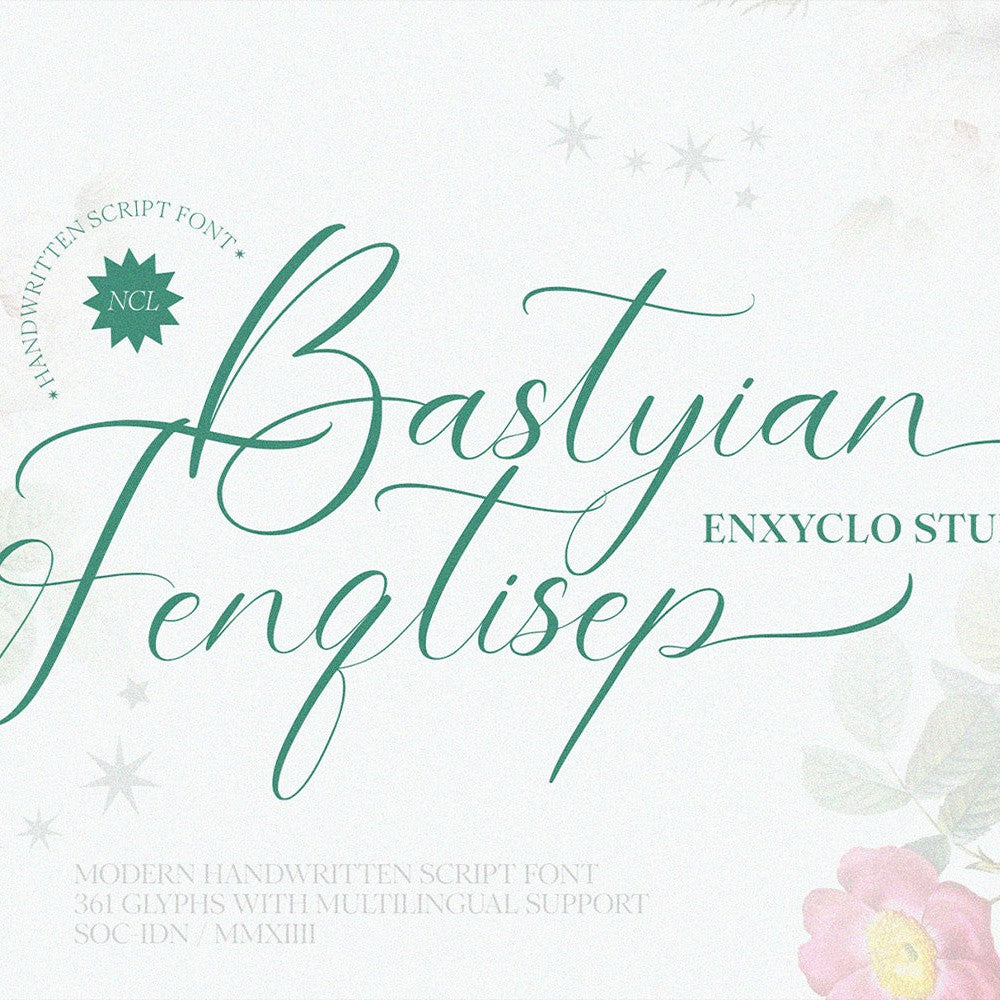 NCL Bastyian Fenqtisep - Handwritten Script Font