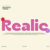 Realic - Bold Round Sans Font