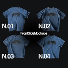 Realistic 8 Mockups Oversize T-Shirts