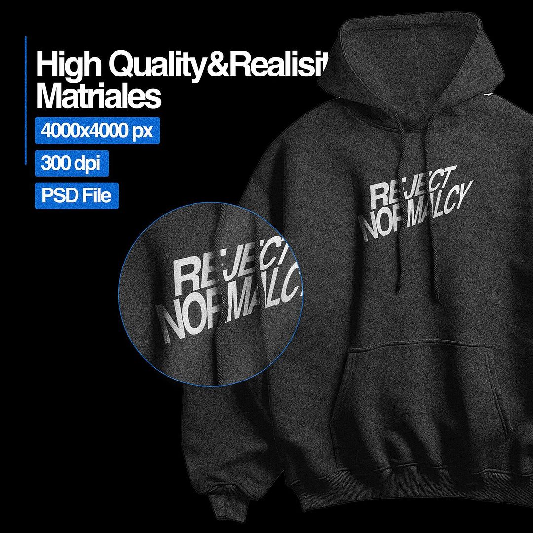 Realistic Oversize Hoodie Mockup