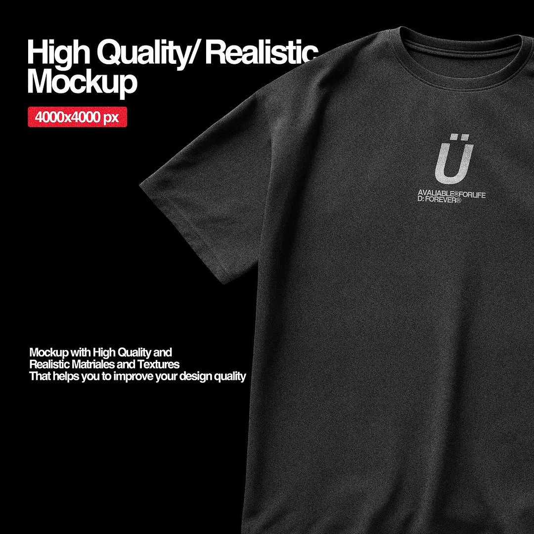 Realistic Oversize T-Shirt Mockup