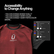Realistic Oversize T-Shirt Mockup