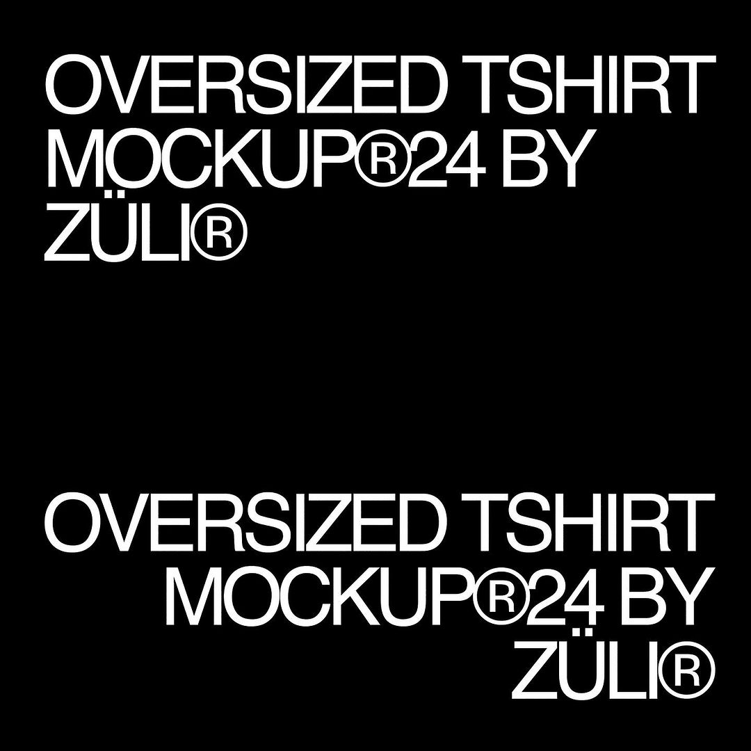 Realistic Oversize T-Shirt Mockup