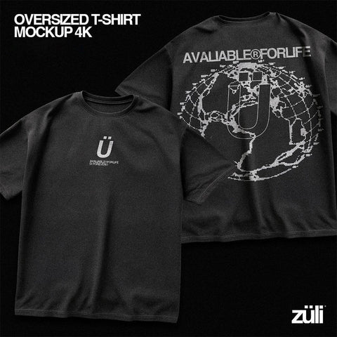 Realistic Oversize T-Shirt Mockup