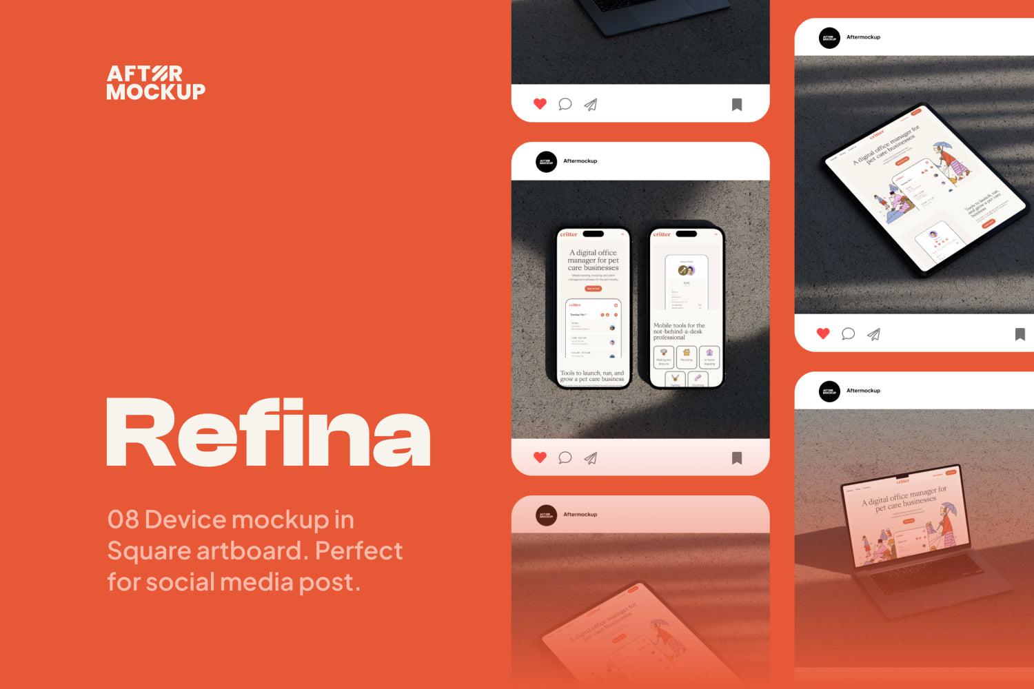 Refina Device Mockups