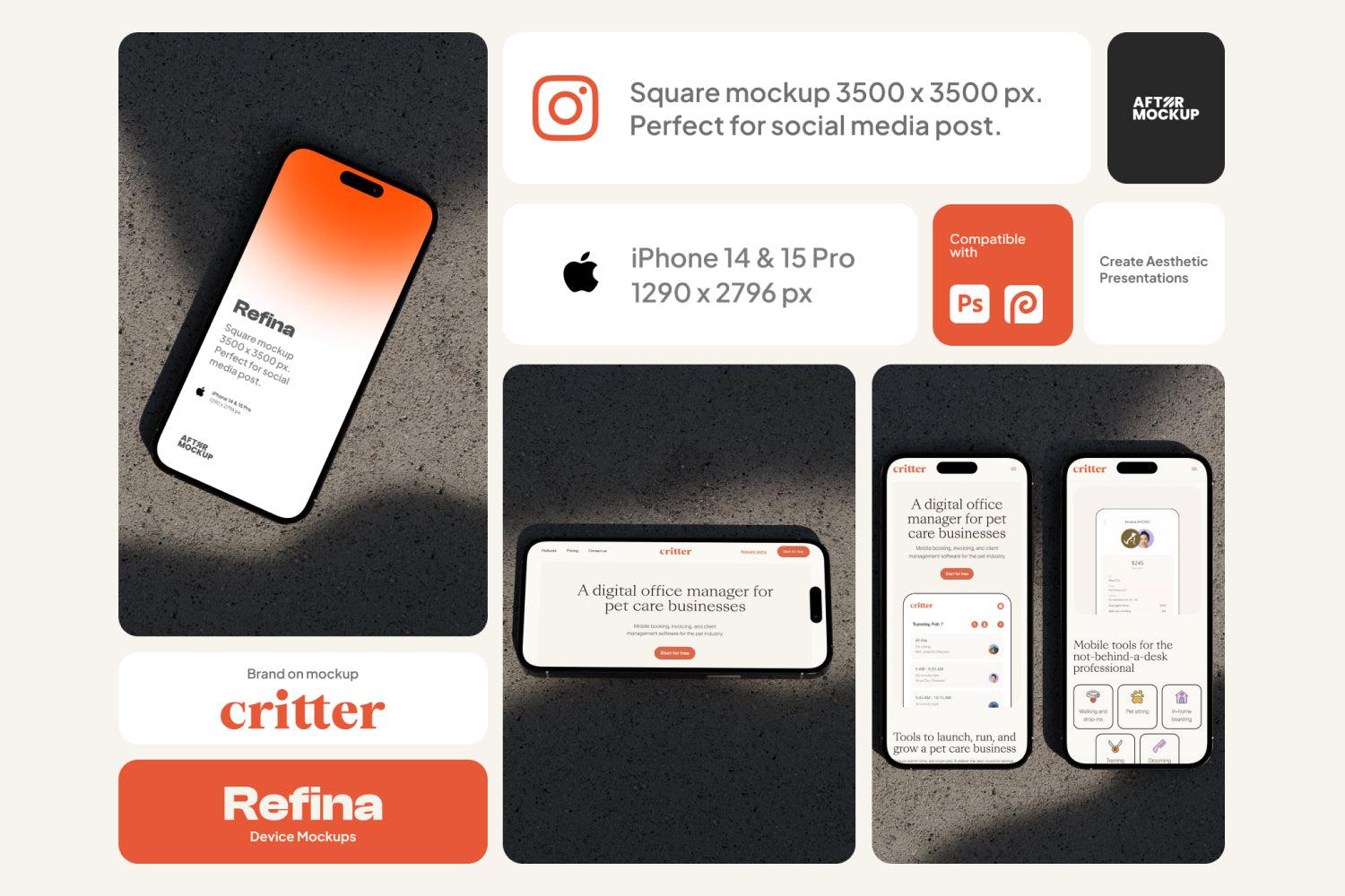 Refina Device Mockups