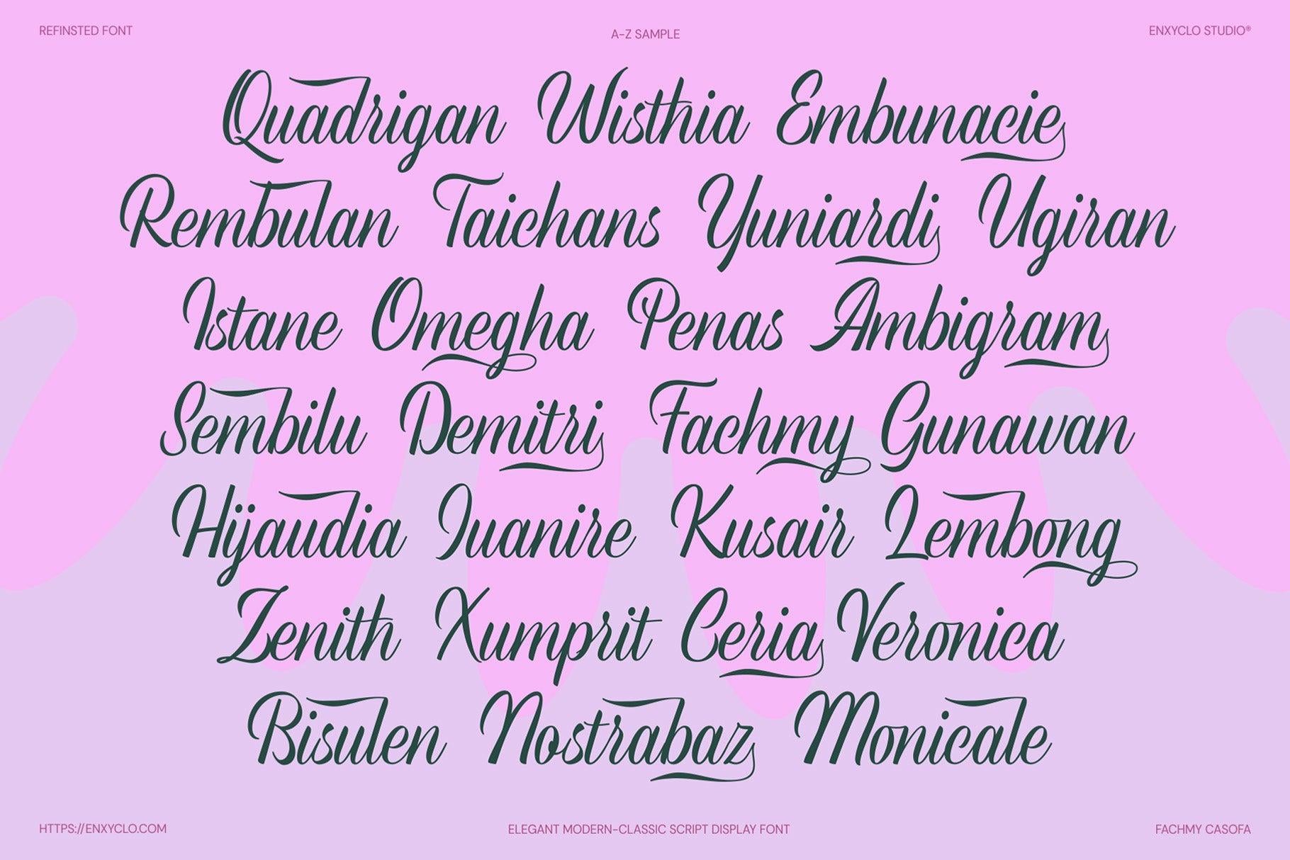 Refinsted - Modern Classic Script