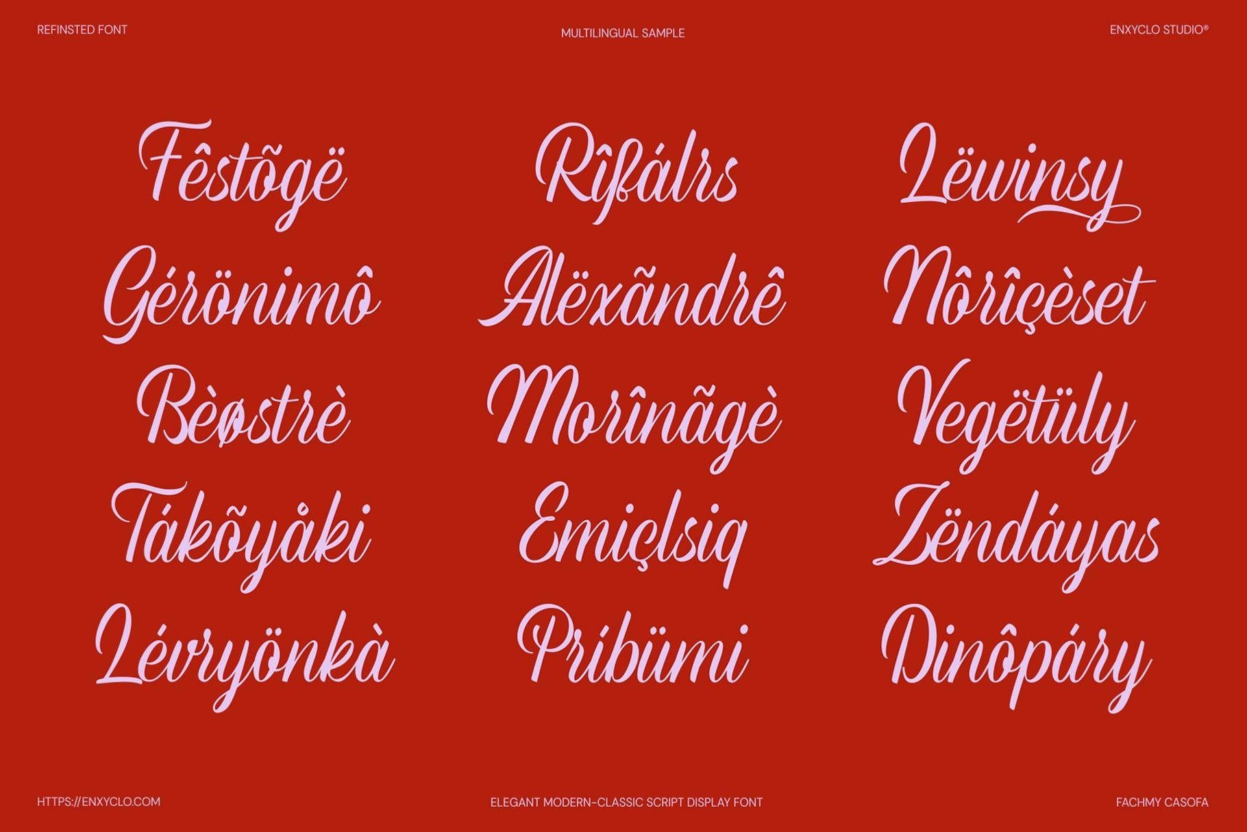 Refinsted - Modern Classic Script