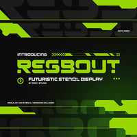 Regbout Futuristic Stencil Display