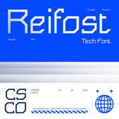 Reifost – Tech Typeface