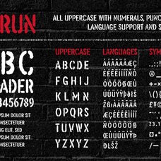ReRun: A Stencil Font Family