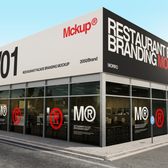 Restaurant Facade Branding Mockup