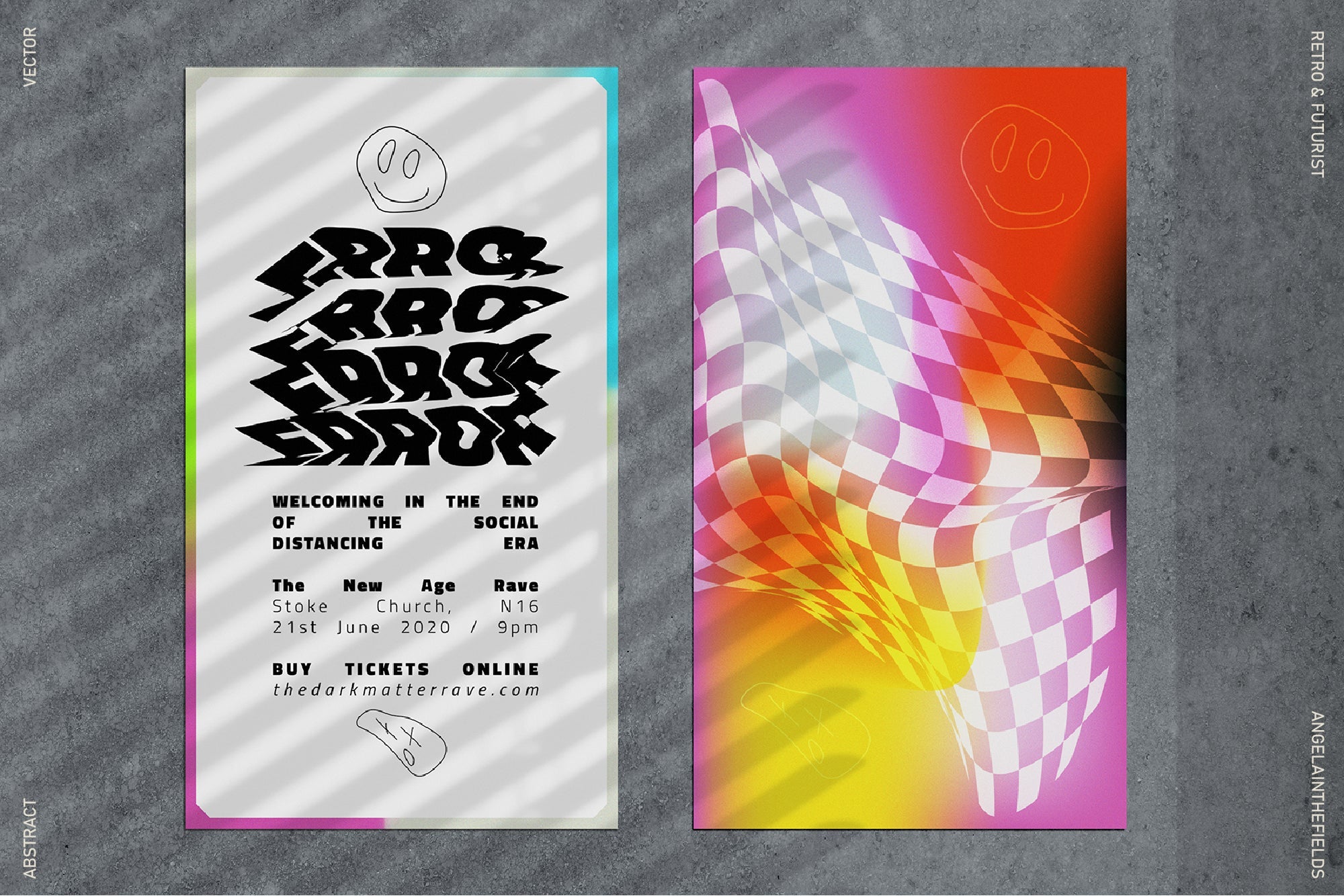 Retro Acid 90s Gradients