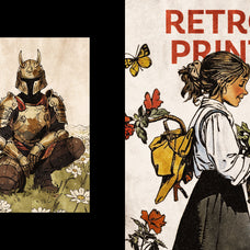 Retro Book Print Effect