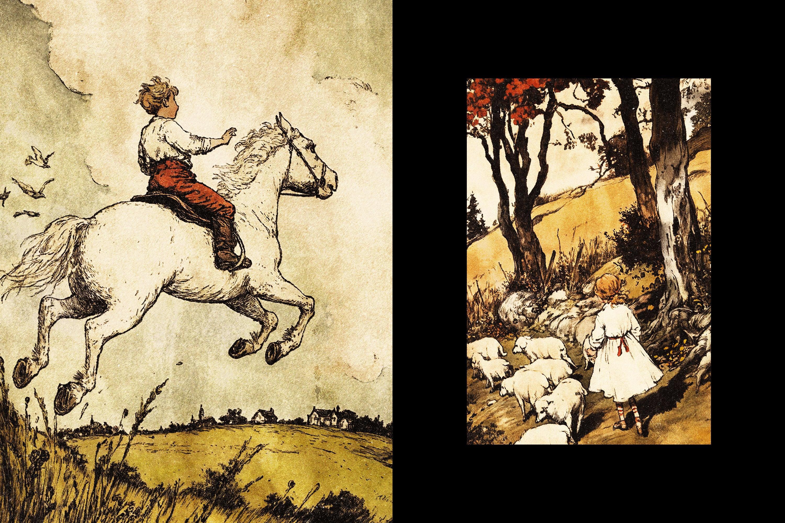 Retro Book Print Effect