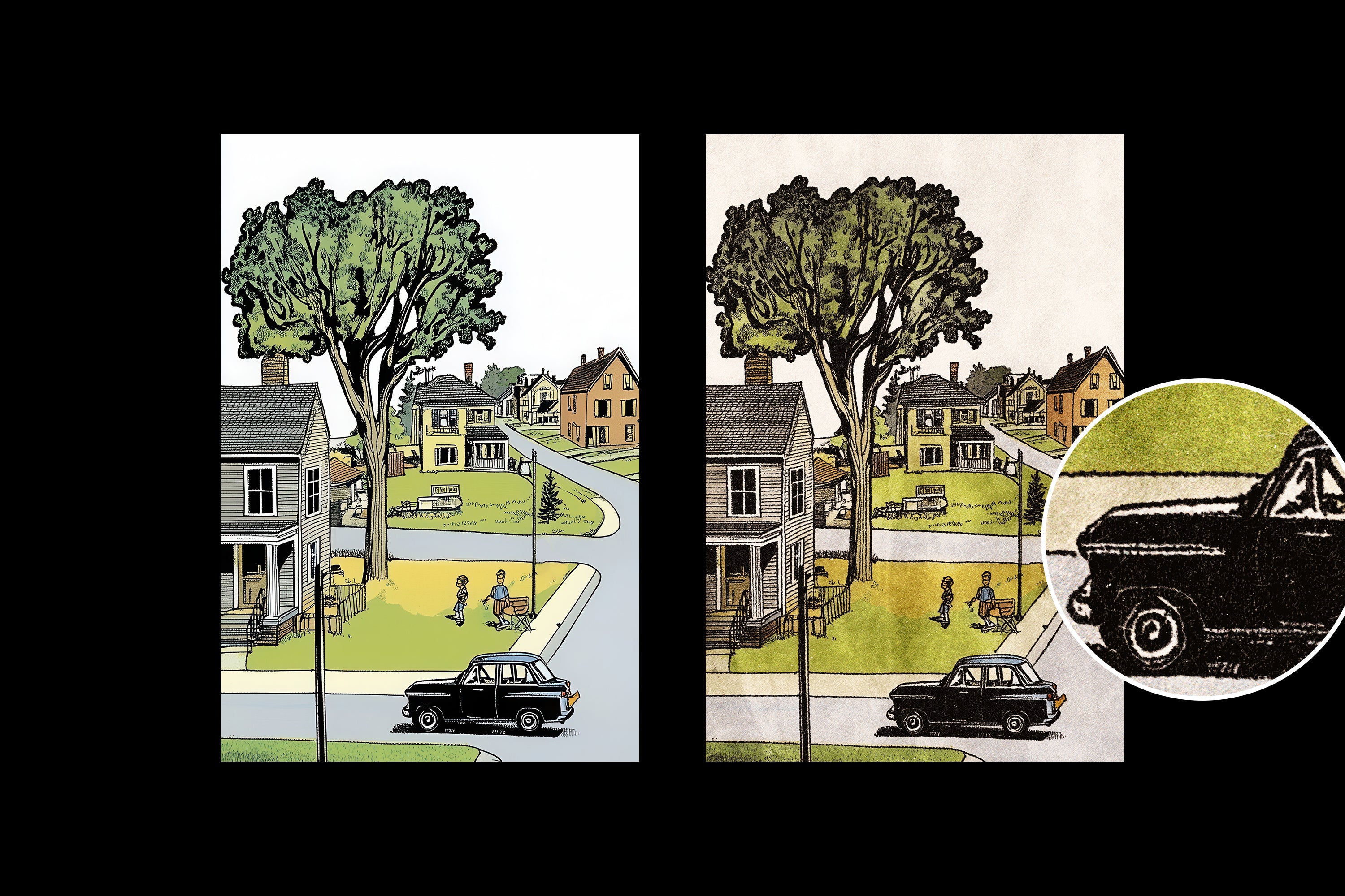 Retro Book Print Effect