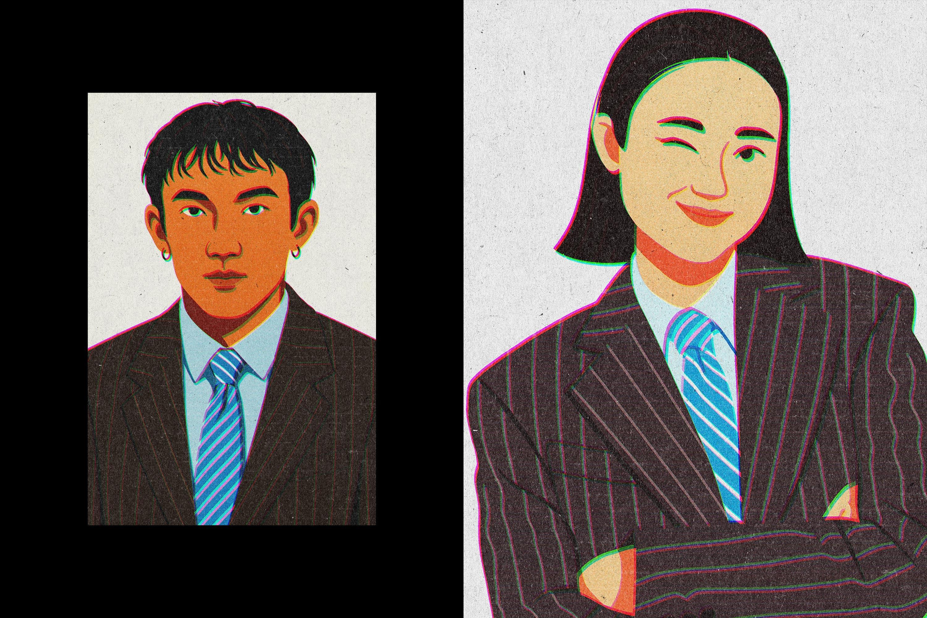 Retro Color Shifted Design Effect