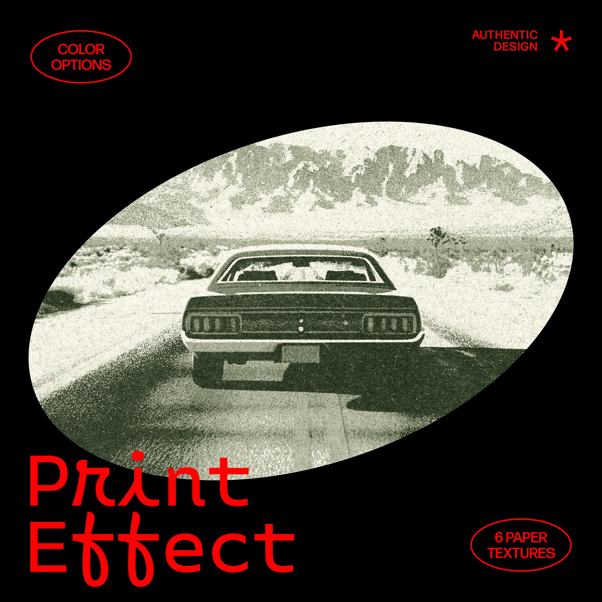 Retro Copy Print Photo Effect
