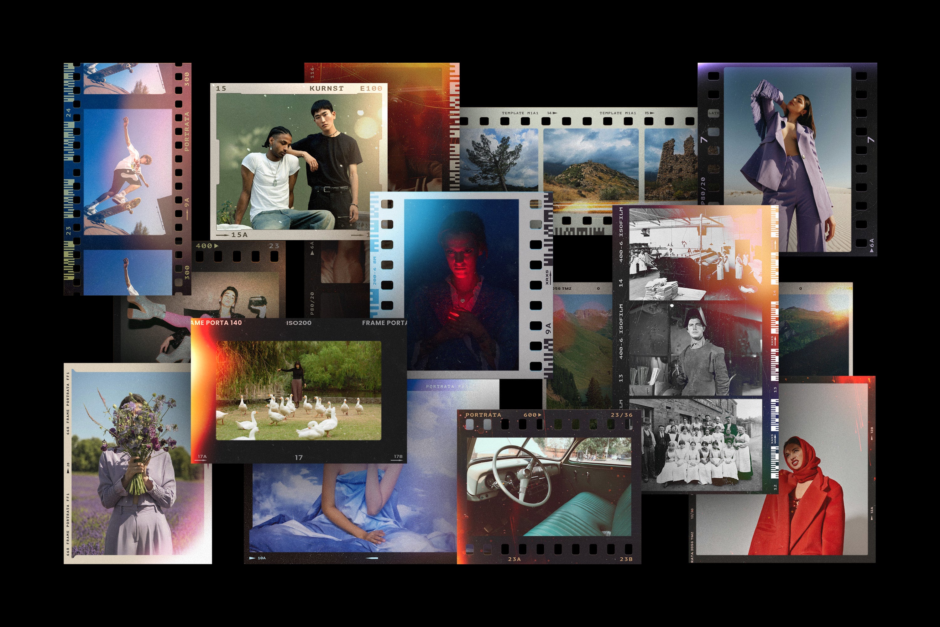 Retro Film Frames Bundle