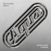 Retro Fluid Chrome Text Effect