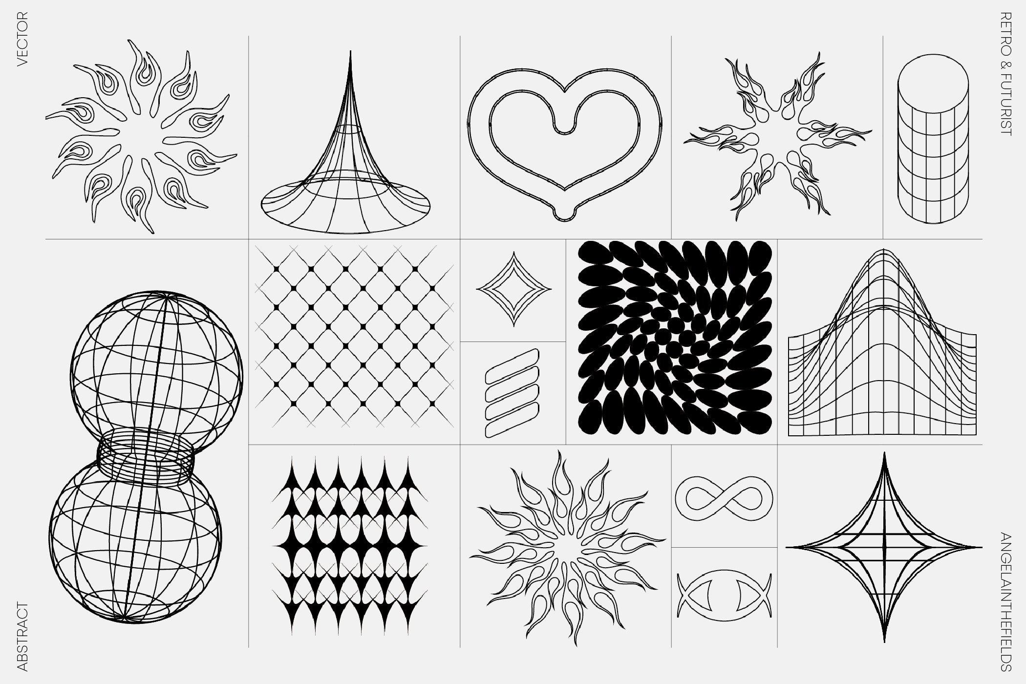 Retro Futurist Abstract Collection