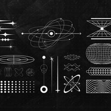 Retro-Futuristic Shapes Collection