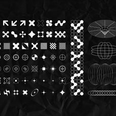 Retro-Futuristic Shapes Collection