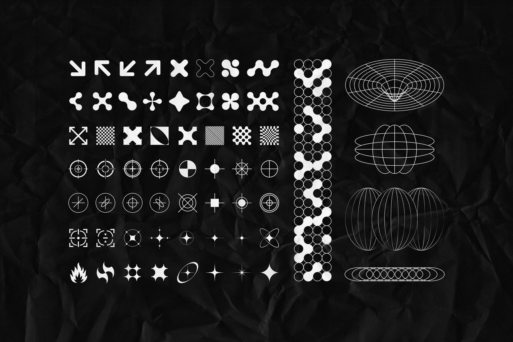 Retro-Futuristic Shapes Collection