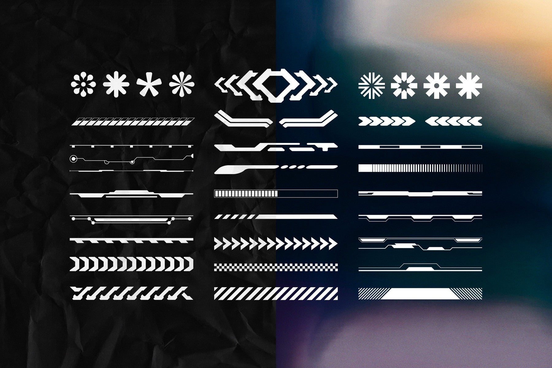 Retro-Futuristic Shapes Collection