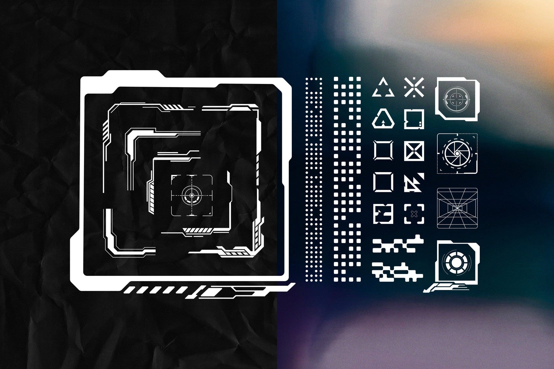 Retro-Futuristic Shapes Collection