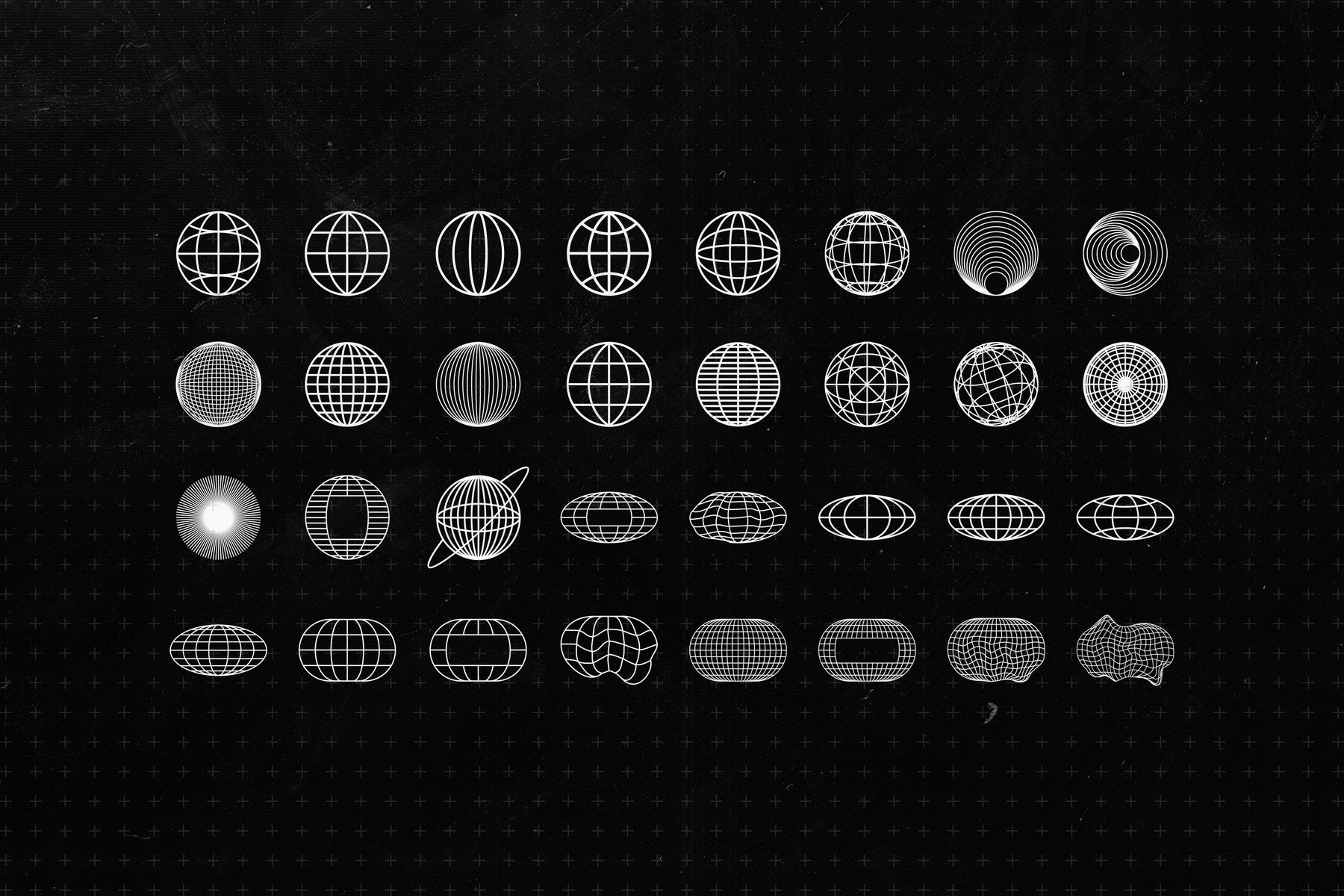 Retro-Futuristic Shapes Collection