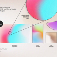Retro Gradients & Shapes