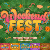 Retro Groovy Text Effects