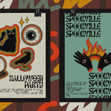 Retro Halloween Vector Clipart