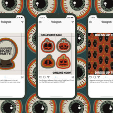 Retro Halloween Vector Clipart