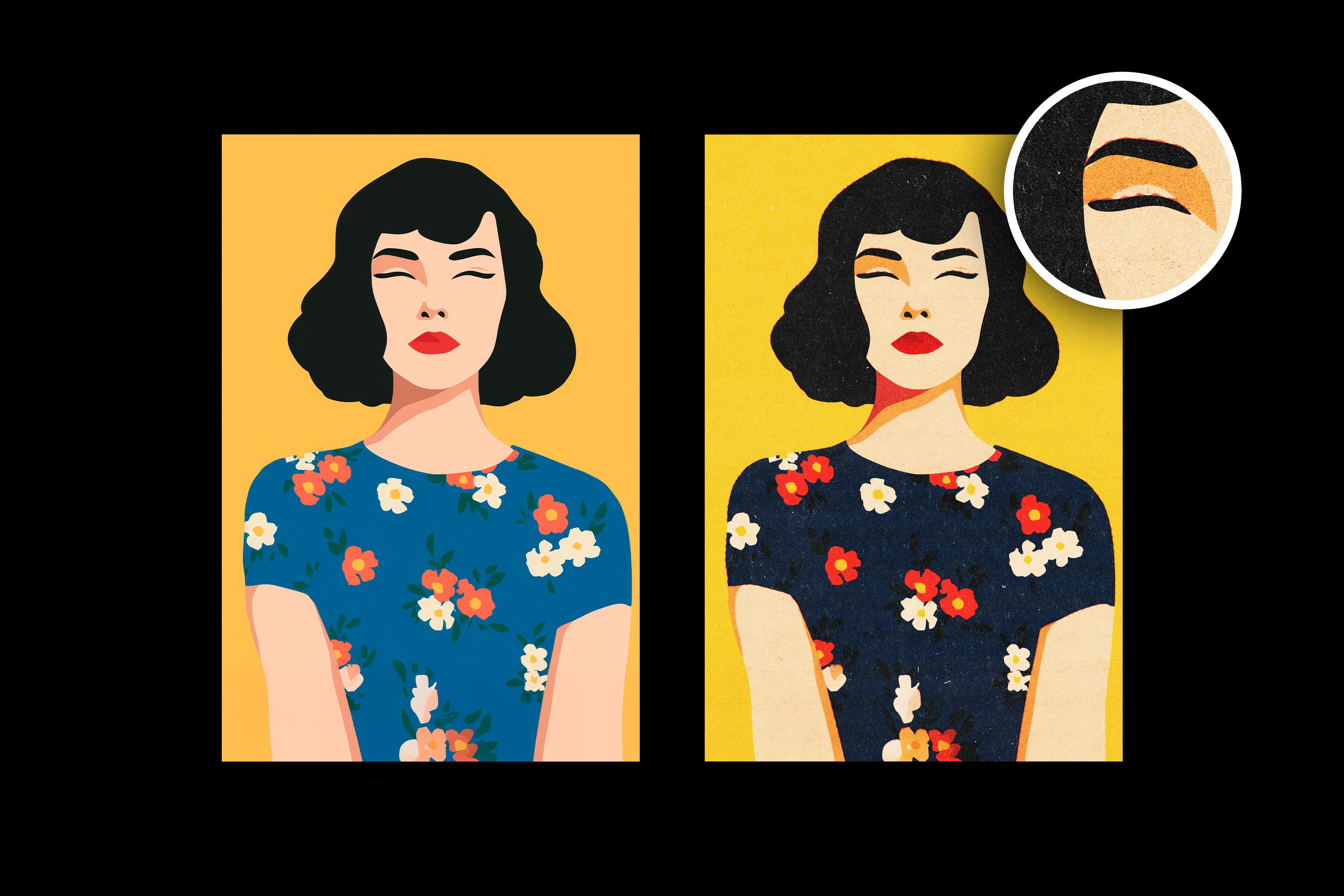 Retro Misprint Design Effect