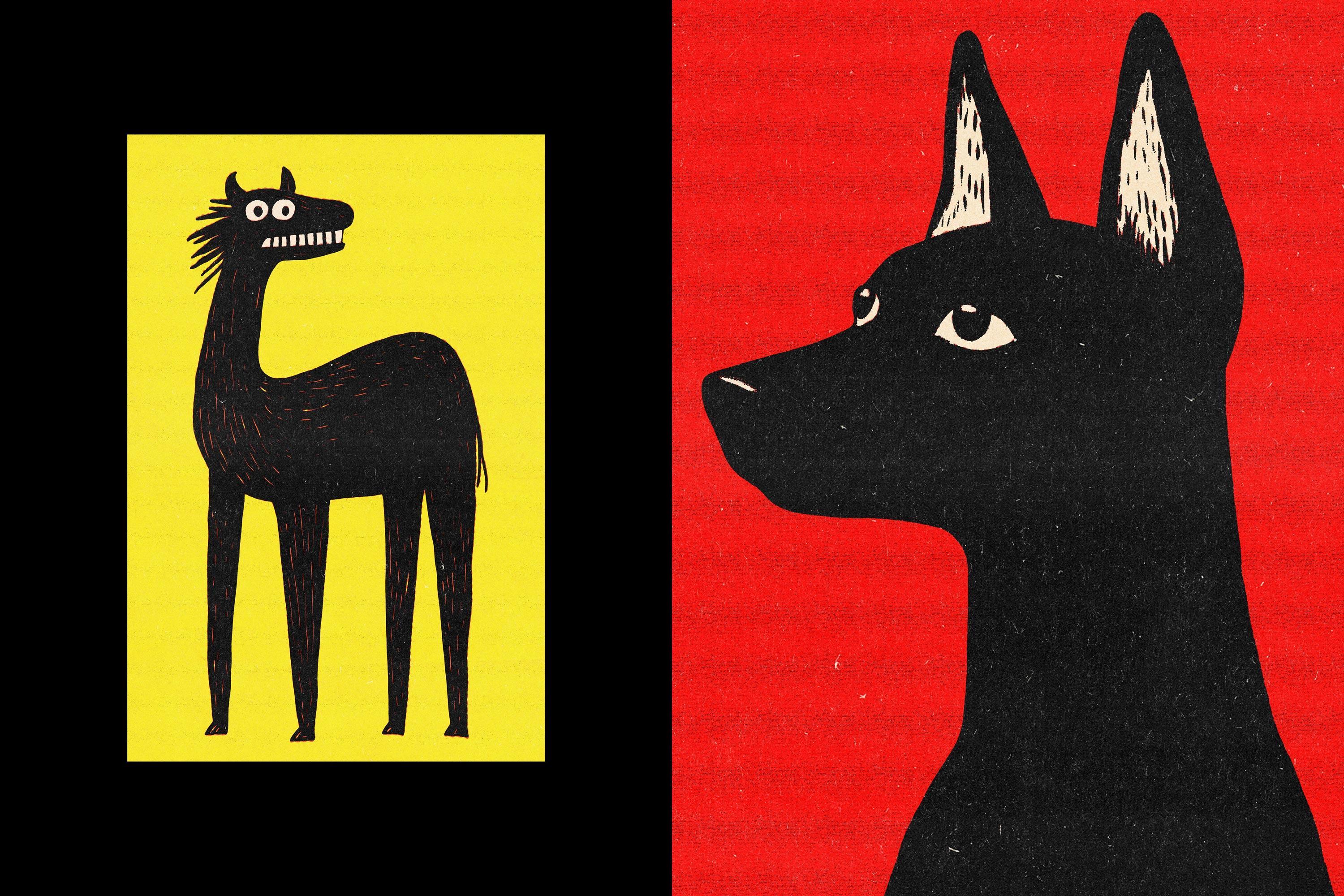 Retro Misprint Design Effect