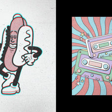 Retro Misprint Design Effect