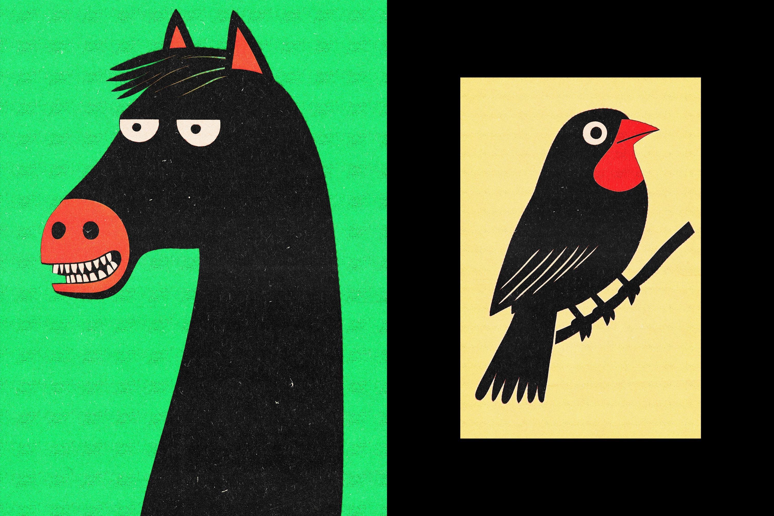 Retro Misprint Design Effect