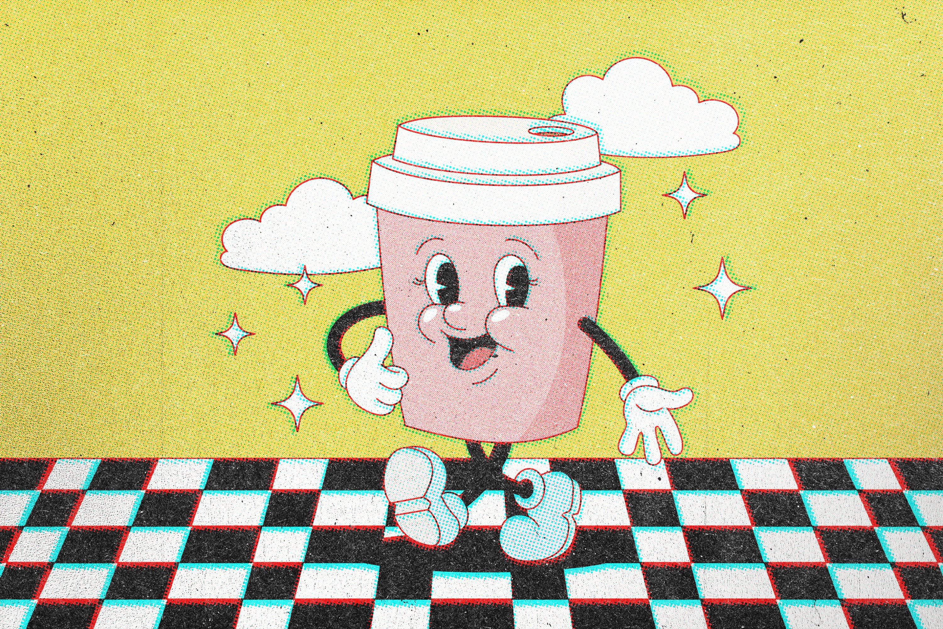 Retro Misprint Design Effect