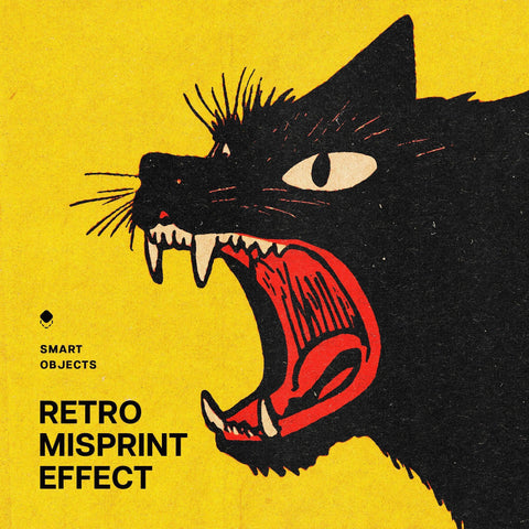 Retro Misprint Design Effect
