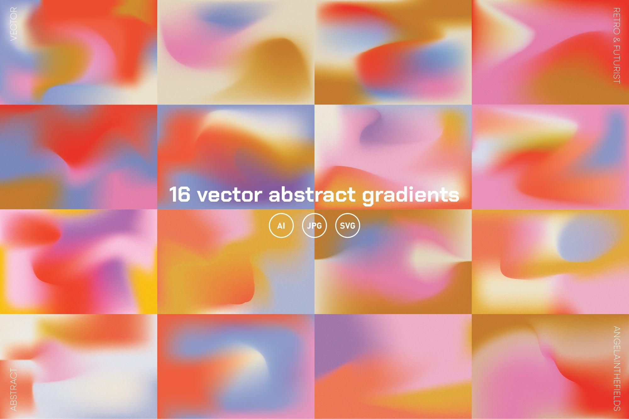 Retro Ombre Vector Gradient Pack